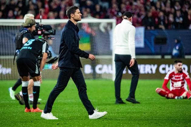 Xabi Alonso (Bayer Leverkusen) FOOTBALL : Stade Brestois vs Bayer Leverkusen - Ligue des Champions - 3ére Journée - 23 10 2024 BaptisteAutissier Panoramic 