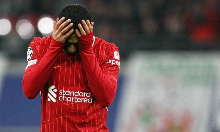 Salah , RB Leipzig-Liverpool, Uefa Champions League , Fußball , in der Red Bull Arena , Leipzig, Sachsen , Deutschland . Oktober 23, 2024 . Photo by: Davide Elias Ipa Photo Pressefoto DENL Copyright: xDavidexEliasx
