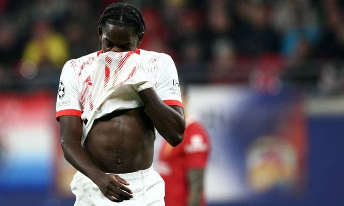 Lukeba , RB Leipzig-Liverpool, Uefa Champions League , Fußball , in der Red Bull Arena , Leipzig, Sachsen , Deutschland . Oktober 23, 2024 . Photo by: Davide Elias Ipa Photo Pressefoto DENL Copyright: xDavidexEliasx