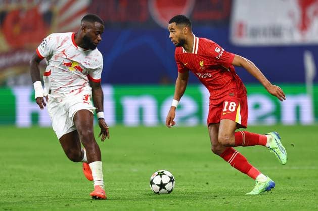 2024.10.23 Lipsk pilka nozna UEFA Liga Mistrzow sezon 2024 2025 RB Lipsk - Liverpool FC N z Cody Gakpo Foto Pawel Andrachiewicz PressFocus 2024.10.23 Leipzig Football - UEFA Champions League season 2024 2025 RB Leipzig - Liverpool FC Cody Gakpo Credit: Pawel Andrachiewicz PressFocus NEWSPIX.PL --- newspix.pl 