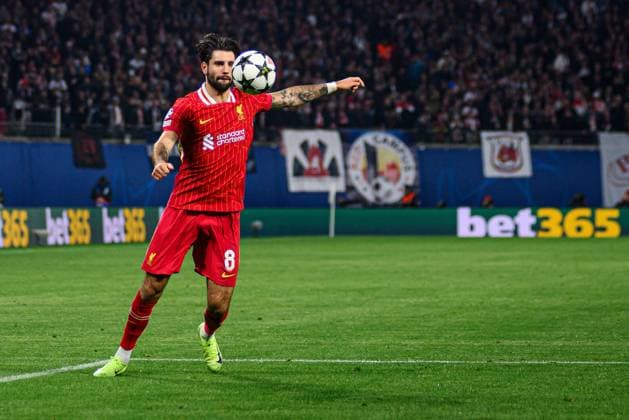 LEIPZIG, GERMANY - 23 OCTOBER, 2024: Dominik Szoboszlai, The match of UEFA Champions League RB Leipzig vs FC Liverpool at Red Bull Arena  Copyright: xVITALIIxVITLEOx
