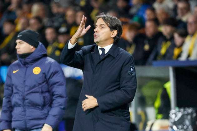 Simone Inzaghi Inter Milan, Coach , Football, UEFA Champions League, Matchday 3, 2024 2025, Young Boys Bern vs Inter Milan, 23 10 2024, Stadion Wankdorf, Bern, Switzerland Bern Stadion Wankdorf Canton Bern Switzerland Copyright: xGrantxHubbsx