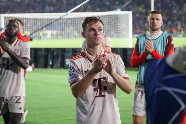 Joshua Kimmich Bayern Muenchen 6 , ESP, FC Barcelona FC Bayern Muenchen, Football, Champions League, Matchday 3, Season 2024 2025, 23 10 2024 ESP, FC Barcelona FC Bayern Muenchen, Football, Champions League, Matchday 3, Season 2024 2025, 23 10 2024 Barcelona Copyright: xEibner-Pressefoto JoergxNiebergax EP_JNL