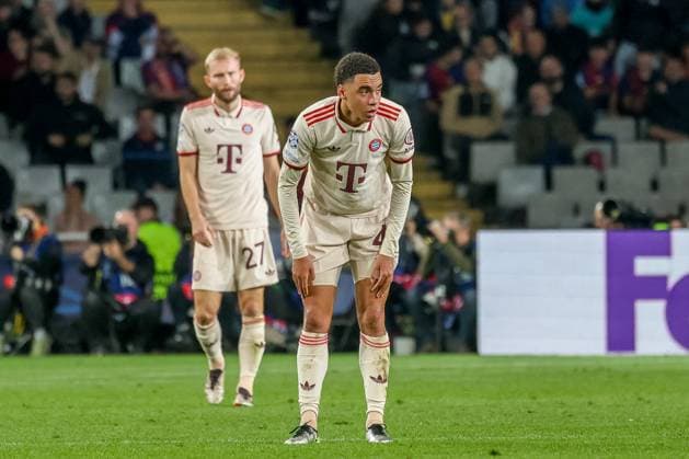 Jamal Musiala Bayern Muenchen 42 , ESP, FC Barcelona FC Bayern Muenchen, Football, Champions League, Matchday 3, Season 2024 2025, 23 10 2024 ESP, FC Barcelona FC Bayern Muenchen, Football, Champions League, Matchday 3, Season 2024 2025, 23 10 2024 Barcelona Copyright: xEibner-Pressefoto JoergxNiebergax EP_JNL