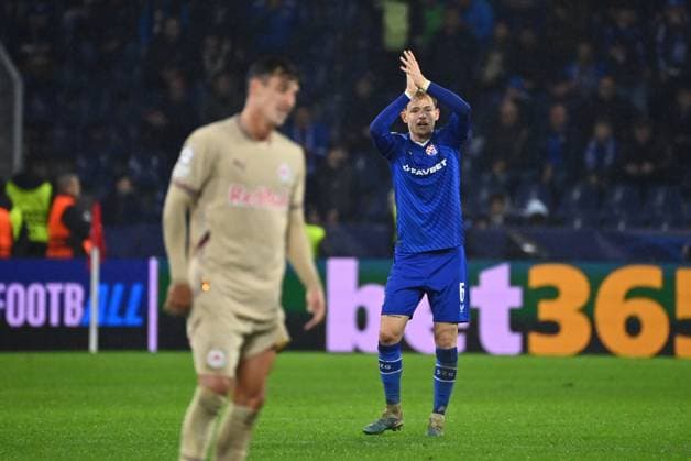 Salzburg, Austria, 231024. Red Bull Arena. Maxime Bernauer at the football match of the 3rd round of the Champions League, RB Salzburg - GNK Dinamo. Photo: Ronald Gorsic CROPIX Copyright: xxRonaldxGorsicx xCROPIXx salzburg_dinamo74-231024