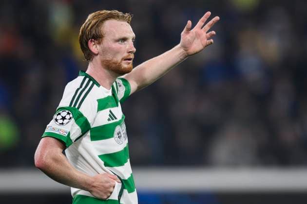 Atalanta BC v Celtic FC - UEFA Champions League Liam Scales of Celtic FC gestures during the UEFA Champions League 2024 25 league phase football match between Atalanta BC and Celtic FC. Bergamo Italy Copyright: xNicolòxCampox