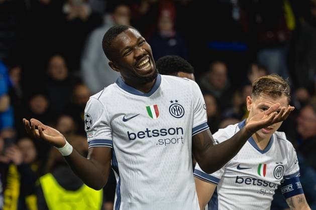 Bern, Switzerland, October 23st 2024: Goalscorer Marcus Thuram (9 Inter) during the UEFA Champions League football match between BSC Young Boys and FC Internazionale at Stadion Wankdorf in Bern, Switzerland. Philipp Kresnik (Philipp Kresnik Kresnikphotographie SPP) Copyright: xPhilippxKresnikx xKresnikphotographiex xSPPx spp-en-PhKrKrSp-_KRE4666-Verbessert-RR