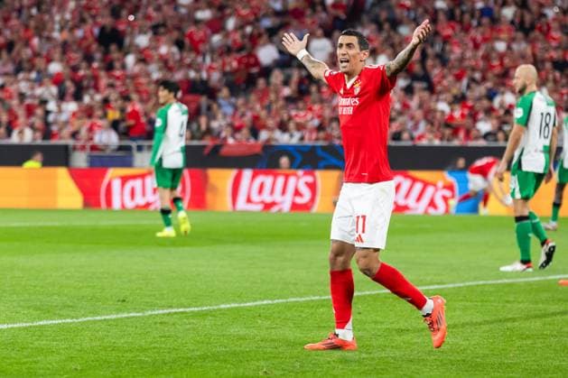 October 23, 2024, Lisbon, Portugal: Angel Di Maria of SL Benfica reacts during the UEFA Champions League football match between SL Benfica and Feyenoord at Estadio da Luz Stadium. Lisbon Portugal - ZUMAs197 20241023_aaa_s197_479 Copyright: xHugoxAmaralx
