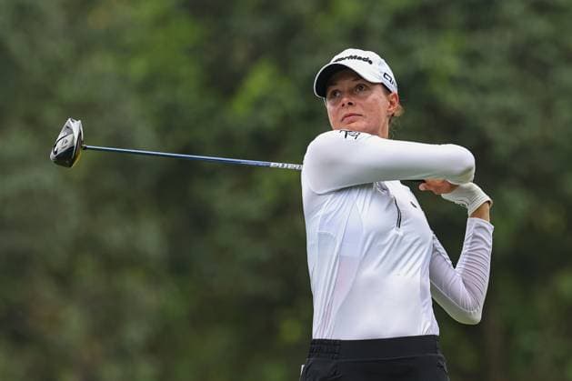 KUALA LUMPUR, - OCTOBER 24: Esther Henseleit of Germany play a shot during the first round of the 2024 LPGA, Golf Damen Maybank Championship held at Kuala Lumpur Golf and Country Club in Kuala Lumpur, Malaysia. (Photo by Hazrin Yeob Men Shah Icon Sportswire) GOLF: OCT 24 LPGA Maybank Championship EDITORIAL USE ONLY Icon3782410244553