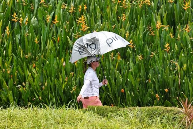 KUALA LUMPUR, - OCTOBER 24: Jennifer Kupcho of United States of America during the first round of the 2024 LPGA, Golf Damen Maybank Championship held at Kuala Lumpur Golf and Country Club in Kuala Lumpur, Malaysia. (Photo by Hazrin Yeob Men Shah Icon Sportswire) GOLF: OCT 24 LPGA Maybank Championship EDITORIAL USE ONLY Icon3782410244983