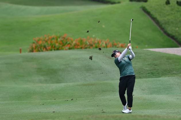 KUALA LUMPUR, - OCTOBER 24: Wichanee Meechai of Thailand play a shot during the first round of the 2024 LPGA, Golf Damen Maybank Championship held at Kuala Lumpur Golf and Country Club in Kuala Lumpur, Malaysia. (Photo by Hazrin Yeob Men Shah Icon Sportswire) GOLF: OCT 24 LPGA Maybank Championship EDITORIAL USE ONLY Icon3782410245128