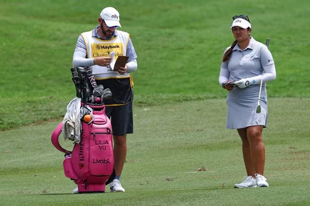KUALA LUMPUR, - OCTOBER 24: Lilia Vu of United States of America during the first round of the 2024 LPGA, Golf Damen Maybank Championship held at Kuala Lumpur Golf and Country Club in Kuala Lumpur, Malaysia. (Photo by Hazrin Yeob Men Shah Icon Sportswire) GOLF: OCT 24 LPGA Maybank Championship EDITORIAL USE ONLY Icon3782410245942