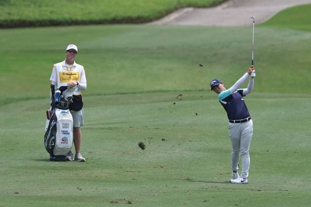 KUALA LUMPUR, - OCTOBER 24: Yuka Saso of Japan play a shot during the first round of the 2024 LPGA, Golf Damen Maybank Championship held at Kuala Lumpur Golf and Country Club in Kuala Lumpur, Malaysia. (Photo by Hazrin Yeob Men Shah Icon Sportswire) GOLF: OCT 24 LPGA Maybank Championship EDITORIAL USE ONLY Icon3782410246161