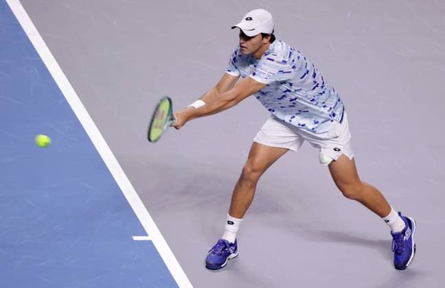 TENNIS - ATP, Tennis Herren Erste Bank Open VIENNA,AUSTRIA,24.OCT.24 - TENNIS - ATP World Tour, Erste Bank Open. Image shows Luciano Darderi (ITA).  GEPAxpictures xWalterxLuger