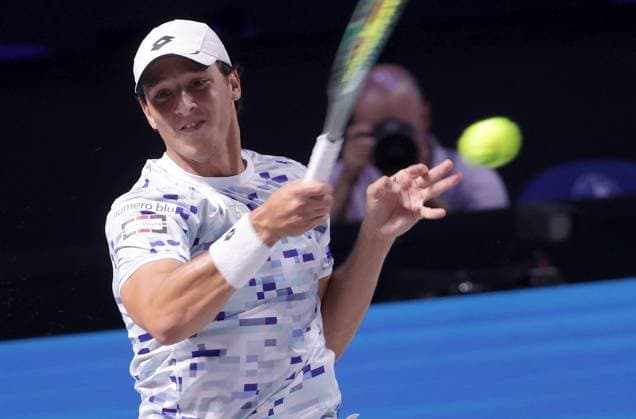 TENNIS - ATP, Tennis Herren Erste Bank Open VIENNA,AUSTRIA,24.OCT.24 - TENNIS - ATP World Tour, Erste Bank Open. Image shows Luciano Darderi (ITA).  GEPAxpictures xWalterxLuger