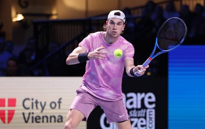 Jack Draper Tennis ERSTE BANK OPEN 2024 ATP 500 Stadthalle Vienna Austria 24 October 2024 Copyright: xJuergenxHasenkopfx