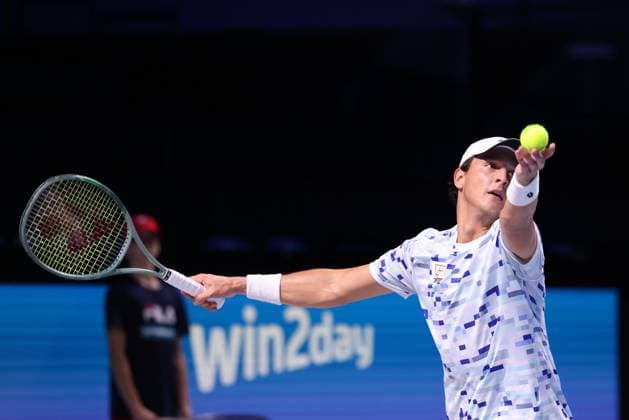 Luciano Darderi ITA Tennis ERSTE BANK OPEN 2024 ATP 500 Stadthalle Vienna Austria 24 October 2024 Copyright: xJuergenxHasenkopfx