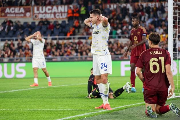 UEFA Europa League Football Match - 2024 25 Roma vs Dinamo Kiev 24 10 2024 Rome, Stadio Olimpico, football match valid for UEFA Europa League 2024 24 between AS Roma vs FC Dinamo Kiev In photo: Oleksandr Tymchyk of Dynamo Kiev FC ROMA Stadium Olimpic Lazio ITALY Copyright: xFABIOxSASSO FPAxFabioxSasso FPAx Lazio Nizza2024_10_24Fabio Sasso2901