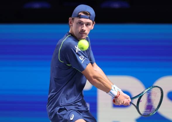 Alex De Minaur AUS Tennis ERSTE BANK OPEN 2024 ATP 500 Stadthalle Vienna Austria 24 October 2024 Copyright: xJuergenxHasenkopfx