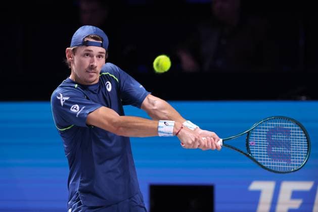 Alex De Minaur AUS Tennis ERSTE BANK OPEN 2024 ATP 500 Stadthalle Vienna Austria 24 October 2024 Copyright: xJuergenxHasenkopfx