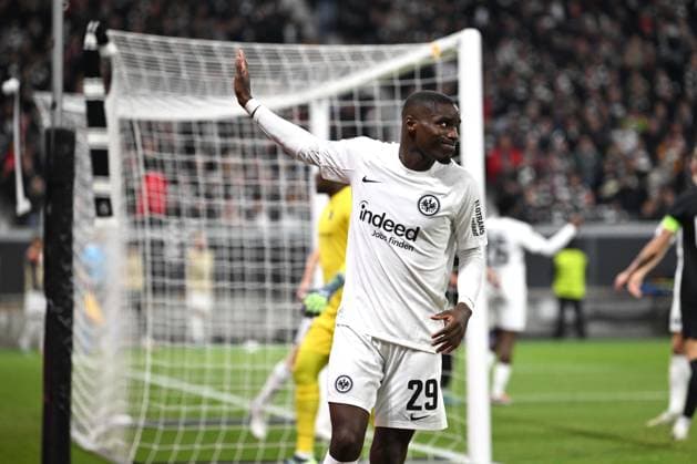 Soccer UEFA Europa League Matchday 3 Eintracht Frankfurt Rigas FS on 24 10 2024 at Deutsche Bank Park in Frankfurt Niels Nkounkou Frankfurt xJKx