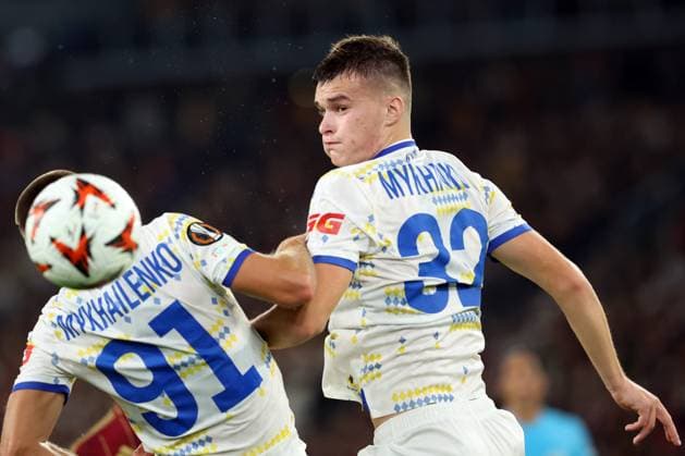 UEFA Europa League - AS Roma vs Dynamo Kiev at Olympic Stadium in Rome on 24th october 2024 Rome, Italy 24.10.2024: Taras Mykhavko of Dynamo Kiev during the Uefa Europa League 2024-2025, day 3, football match between AS Roma vs Dynamo Kiev at Olympic Stadium in Rome. Rome Olympic italy italy Copyright: xmarcoxiacobucci