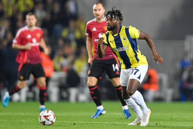 Allan Saint-Maximin of Fenerbahce S.K. in action Fenerbahce v Manchester United, ManU UEFA Europa League, Group Stage, Football, Sukru Saracoglu Stadium, Istanbul, Turkey, 24 Oct 2024 EDITORIAL USE ONLY No use with unauthorised audio, video, data, fixture lists, club league logos or live services. Online in-match use limited to 120 images, no video emulation. No use in betting, games or single club league player publications. Copyright: xAlexxNicodim Shutterstockx 14801667ba