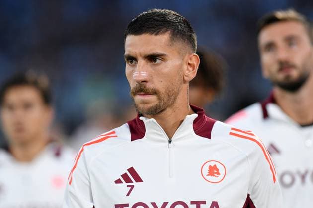 Soccer, Europa League first qualifying round , Roma v Dynamo Kiyv Lorenzo Pellegrini of AS Roma during the Europa League first qualifying round - 3rd leg match between Roma v Dynamo Kiyv at Olympic stadium, Italy, Oct 24th, 2024. Imago-Images Emmefoto Copyright: xImago-Images Emmefotox