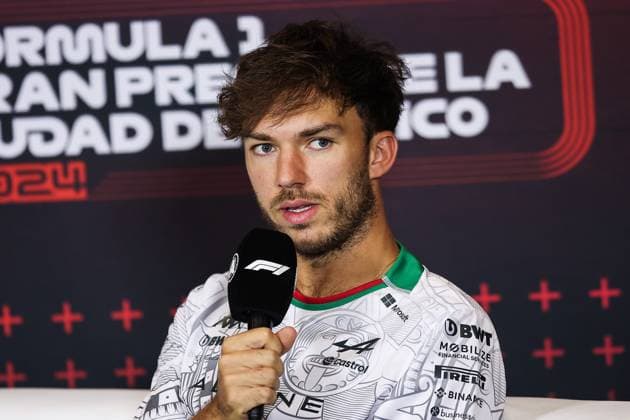 GASLY Pierre (fra), Alpine F1 Team A524, portrait press conference, PK, Pressekonferenz during the Formula 1 Gran Premio de la Ciudad de Mexico 2024, 20th round of the 2024 Formula One World Championship, WM, Weltmeisterschaft from October 25 to 27, 2024 on the Autodromo Hermanos Rodriguez, in Mexico City, Mexico - F1 - MEXICO CITY GRAND PRIX 2024 DPPI Panoramic 241024_R20_MESSICO_DP_EA013485