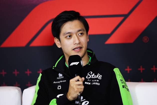 ZHOU Guanyu (chi), Stake F1 Team Kick Sauber C44, portrait press conference, PK, Pressekonferenz during the Formula 1 Gran Premio de la Ciudad de Mexico 2024, 20th round of the 2024 Formula One World Championship, WM, Weltmeisterschaft from October 25 to 27, 2024 on the Autodromo Hermanos Rodriguez, in Mexico City, Mexico - F1 - MEXICO CITY GRAND PRIX 2024 DPPI Panoramic 241024_R20_MESSICO_DP_EA013964