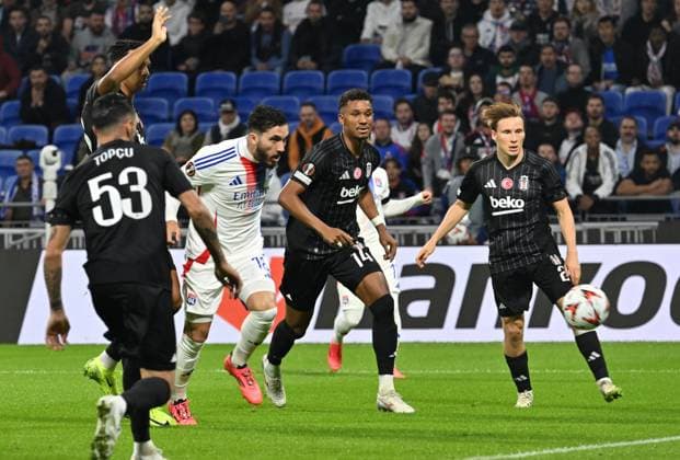 Rayan Cherki (lyon) FOOTBALL: Olympique Lyonnais vs Besiktas - 24 10 2024 FredericChambert Panoramic 