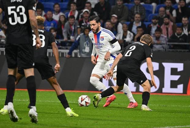 Rayan Cherki (lyon) FOOTBALL: Olympique Lyonnais vs Besiktas - 24 10 2024 FredericChambert Panoramic 