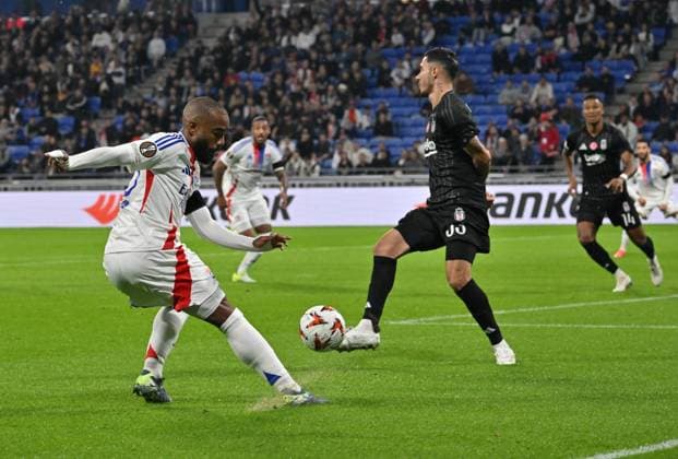 Alexandre Lacazette (lyon) FOOTBALL: Olympique Lyonnais vs Besiktas - 24 10 2024 FredericChambert Panoramic 