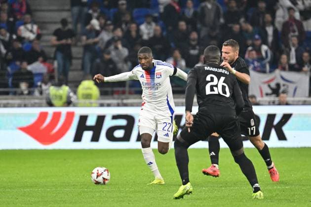 Clinton Mata (lyon) FOOTBALL: Olympique Lyonnais vs Besiktas - 24 10 2024 FredericChambert Panoramic 