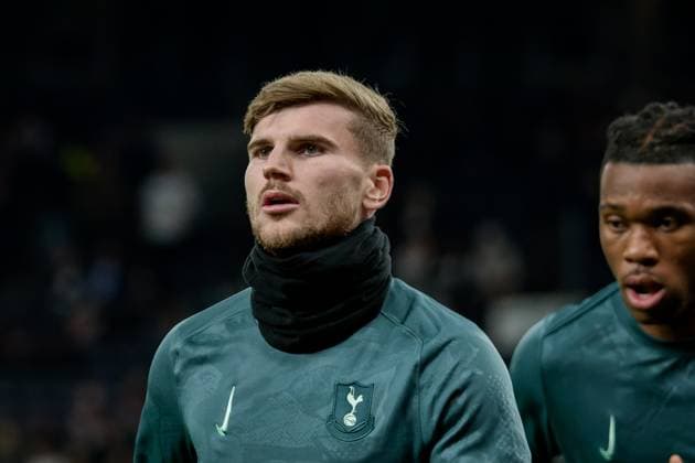 London, England, October 25 2024: Timo Werner (16 Tottenham Hotspur) warming up before the UEFA Europa League game between Tottenham Hotspur and AZ Alkmaar at Tottenham Hotspur Stadium in London, England. (Pedro Porru SPP) Copyright: xPedroxPorrux xSPPx spp-en-PePoSp-4F8A1891_DxO