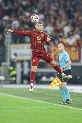 UEFA Europa League phase match day3 AS Roma vs Dynamo Kyiv Roma™s Spanish defender Mario Hermoso controls the ball during UEFA Europa League phase match day 3 match between AS Roma vs Dynamo Kyiv at Olimpico stadium on October 23, 2024 in Rome, Italy. ABPH9013 Copyright: xAntonioxBalascox