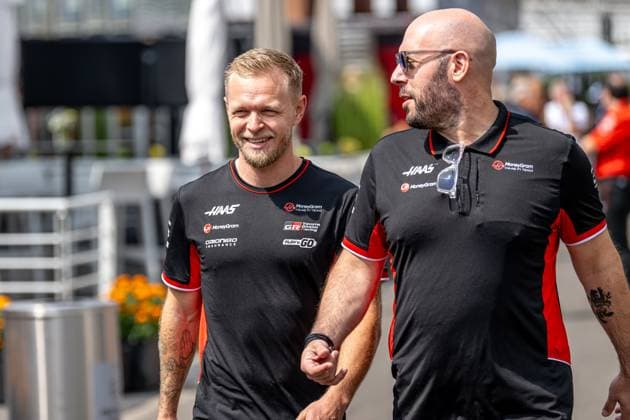 MEXICO CITY, MEXICO: Kevin Magnussen, racing for the Haas F1 team during the 2024 Formula 1 Mexico City Grand Prix at the Autodromo Hermanos Rodriguez in Mexico City, Mexico