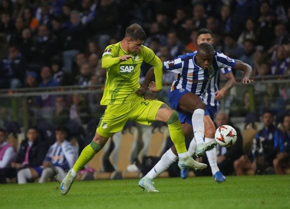 PRT, UEFA Europa League, FC Porto vs Hoffenheim 24 10 2024, Estadio Do Dragao, Porto, PRT, UEFA Europa League, FC Porto vs Hoffenheim , pictured Adam Hlozek Hoffenheim nordphotoxGmbHx xBratic nph00250