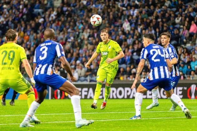 October 24, 2024, Porto, Portugal: Andrej Kramaric (C) of TSG 1899 Hoffenheim in action during the UEFA Europa League 1st round day 3 football match between FC Porto and Hoffenheim at the Dragao stadium. Final score: FC Porto 2:0 TSG 1899 Hoffenheim Porto Portugal - ZUMAs197 20241024_aaa_s197_255 Copyright: xDiogoxBaptistax