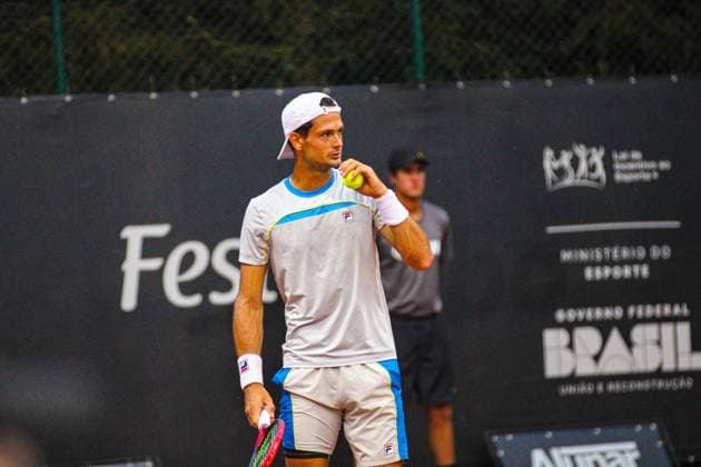 ATP, Tennis Herren challenger curitiba suspended match between meligeni and ficovick Curitiba (pr), 10 24 2024- tennis atp challenger curitiba felipe meligeni ficovich- the match between felipe meligeni alves (bra) against juan pablo ficovich for the atp challenger curitiba with the score tied at 1 set for each was suspended due to heavy rains in curitiba, the match being played on the graciosa country club court on the night of this thursday, october 24, 2024. (Foto: Edson De Souza Thenews2 imago images)  Copyright: xEdsonxTeodoroxDexSouzax