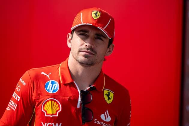 Charles Leclerc Scuderia Ferrari HP, Monaco, 16 , MEX, Formula 1 World Championship, Grand Prix of Mexico City, Autodromo Hermanos Rodriguez, Media Day, 24 10 2024 MEX, Formula 1 World Championship, Grand Prix of Mexico City, Autodromo Hermanos Rodriguez, Media Day, 24 10 2024 Mexico City Copyright: xEibner-Pressefoto Memmlerx EP_MMR