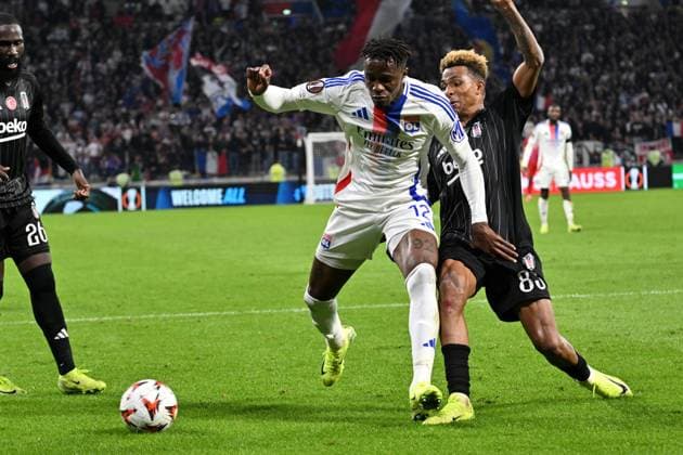 Wilfried Zaha (lyon) FOOTBALL: Olympique Lyonnais vs Besiktas - 24 10 2024 FredericChambert Panoramic 