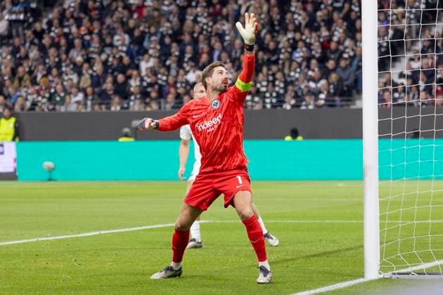 UEFA Europa League Eintracht Frankfurt FC Riga FS, 24 10 2024 Kevin Trapp Eintracht Frankfurt 1 , Eintracht Frankfurt FC Riga FS, Frankfurt, Deutsche Bank Park, 24 10 2024 Copyright: xBEAUTIFULxSPORTS Gawlikx