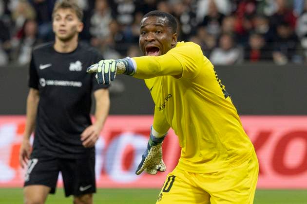 UEFA Europa League Eintracht Frankfurt FC Riga FS, 24 10 2024 Fabrice Ondoa Rigas FS 40 , Eintracht Frankfurt FC Riga FS, Frankfurt, Deutsche Bank Park, 24 10 2024 Copyright: xBEAUTIFULxSPORTS Gawlikx