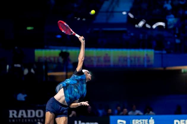 TOMAS MACHAC CZE in picture in match against JACK DRAPER GBR at the ATP World Tour, Erste Bank Open at the Wiener Stadthalle Vienna
