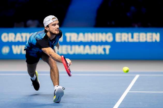 TOMAS MACHAC CZE in picture in match against JACK DRAPER GBR at the ATP World Tour, Erste Bank Open at the Wiener Stadthalle Vienna