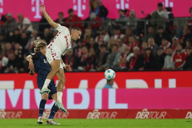 Felix Goetze SC Paderborn and Tim Lemperle 1 FC Koeln in a duel during the 2 Bundesliga match between 1 FC Koeln and SC Paderborn 07, RheinEnergieStadion on October 25, 2024 in Cologne, Germany Photo by Oliver Kaelke DeFodi Images Felix Goetze SC Paderborn and Tim Lemperle 1 FC Koeln battle for the ball during the 2 Bundesliga match between 1 FC Koeln and SC Paderborn 07 at RheinEnergieStadion on October 25, 2024 in Cologne, Germany Photo by Oliver Kaelke DeFodi Images DFL regulations prohibit any use of photographs as image sequences and or quasi video not used in POL SRB CRO FRA GBR NED ITA USA Defodi 678 2024 10 25 OK FCKSCP 0479 Defodi-678 not used in POL SRB CRO FRA GBR NED ITA USA DFL regulations prohibit any use of photographs as image sequences and or quasi-video.