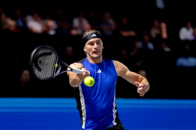 ALEXANDER ZVEREV GER in picture in match against LORENZO MUSETTI ITA at the ATP World Tour, Erste Bank Open at the Wiener Stadthalle Vienna