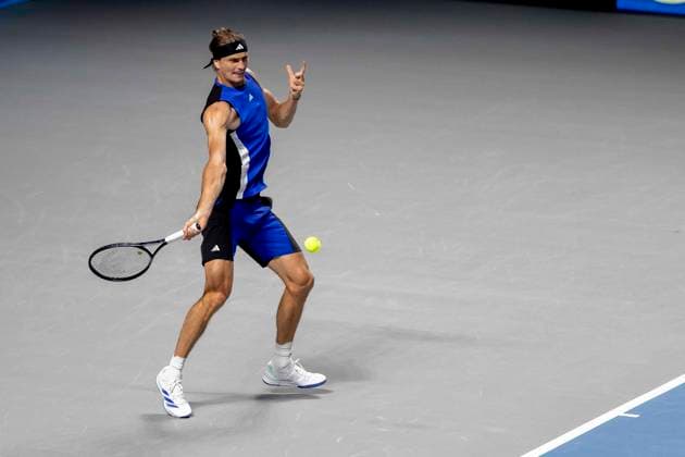 ALEXANDER ZVEREV GER in picture in match against LORENZO MUSETTI ITA at the ATP World Tour, Erste Bank Open at the Wiener Stadthalle Vienna