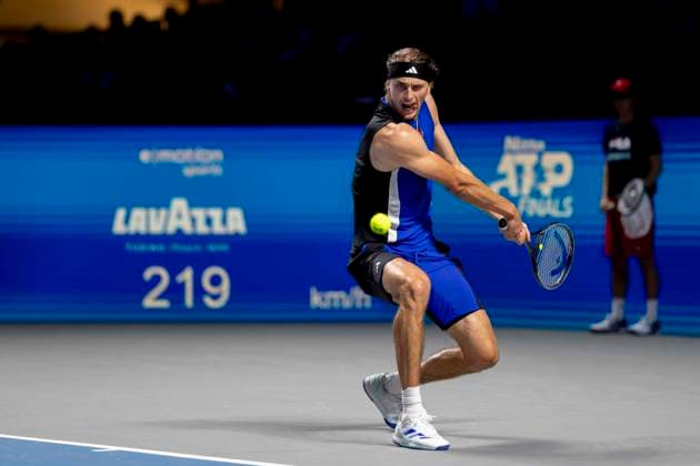 ALEXANDER ZVEREV GER in picture in match against LORENZO MUSETTI ITA at the ATP World Tour, Erste Bank Open at the Wiener Stadthalle Vienna